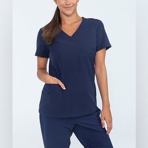 Kalea Women’s Jubilee Scrub Top in Navy, size XXS